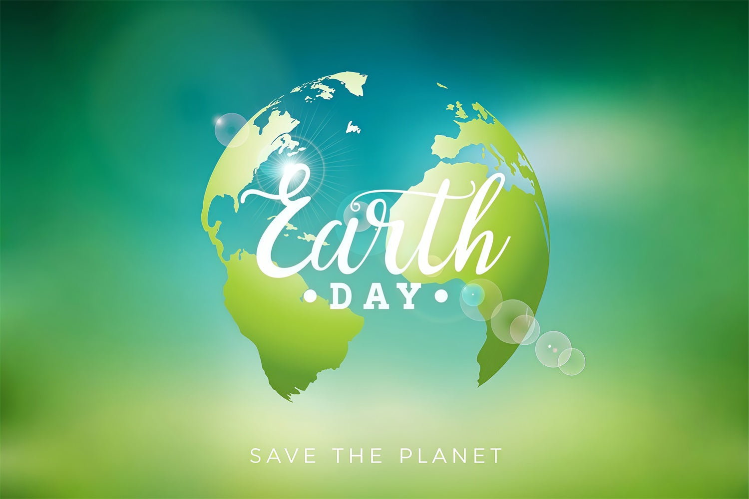 Toile de fond Joyeuse Journée de la Terre Planète Verte Éco Paisible GTY3-62
