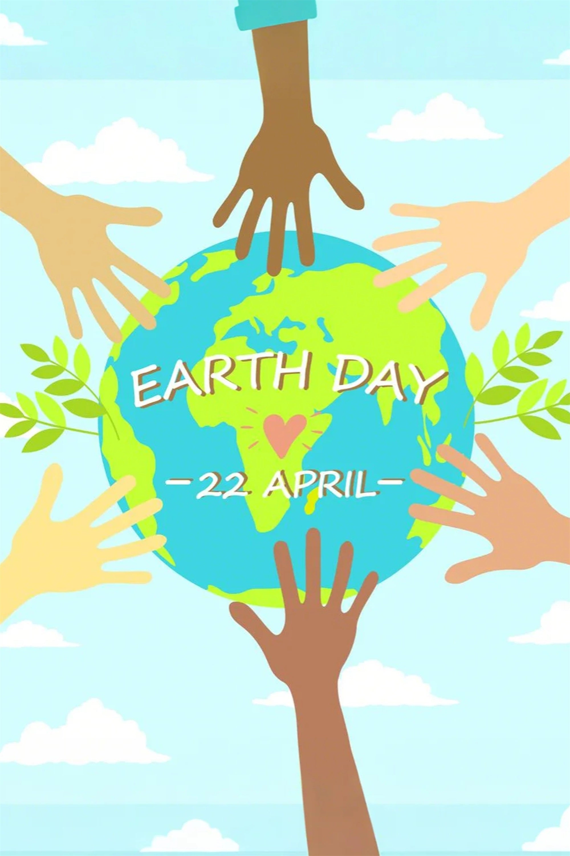 Toile de fond Joyeuse Journée de la Terre Sauver la Planète Unité GTY3-76