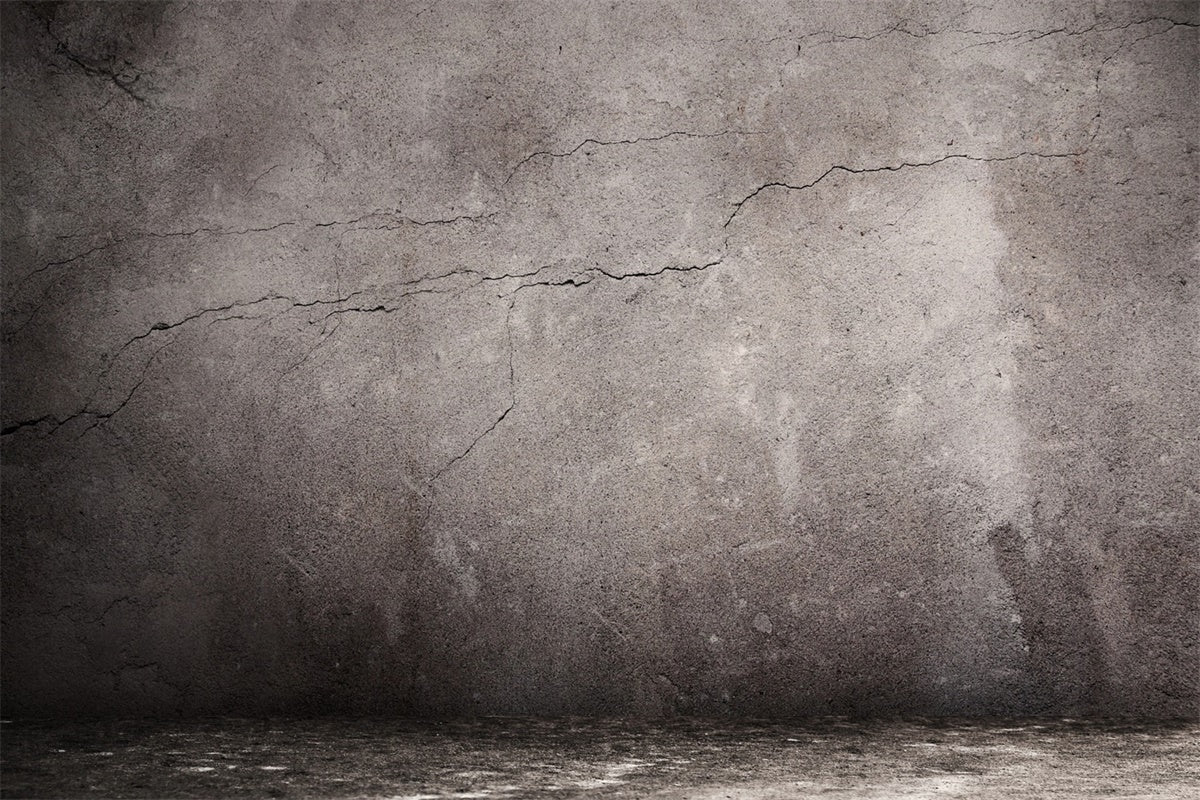 Toile de fond Grise Béton Fissuré Rustique GTY3-77