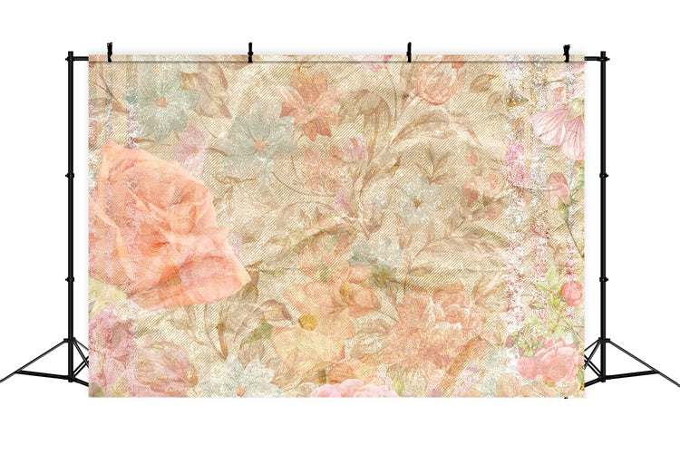 Toile de fond Portrait Rêveuse Fleur Pastel GTY3-87