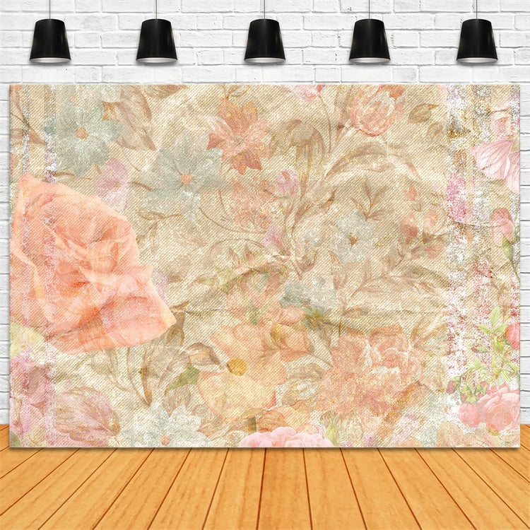 Toile de fond Portrait Rêveuse Fleur Pastel GTY3-87
