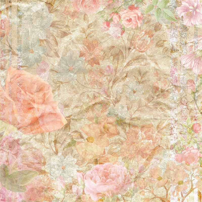 Toile de fond Portrait Rêveuse Fleur Pastel GTY3-87