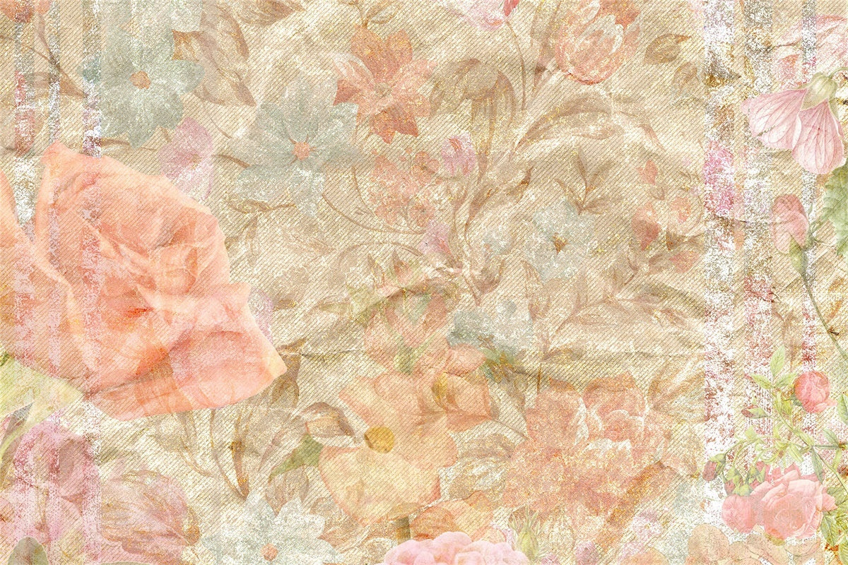 Toile de fond Portrait Rêveuse Fleur Pastel GTY3-87