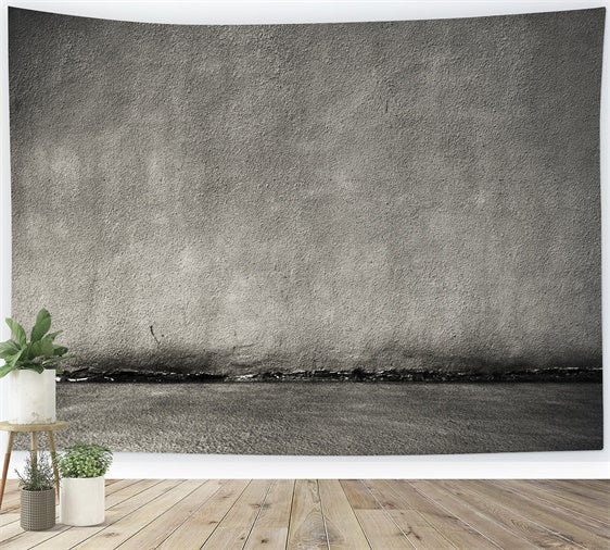 Toile de fond Grise Photographie Stuc Gris Délavé Rustique GTY3-88