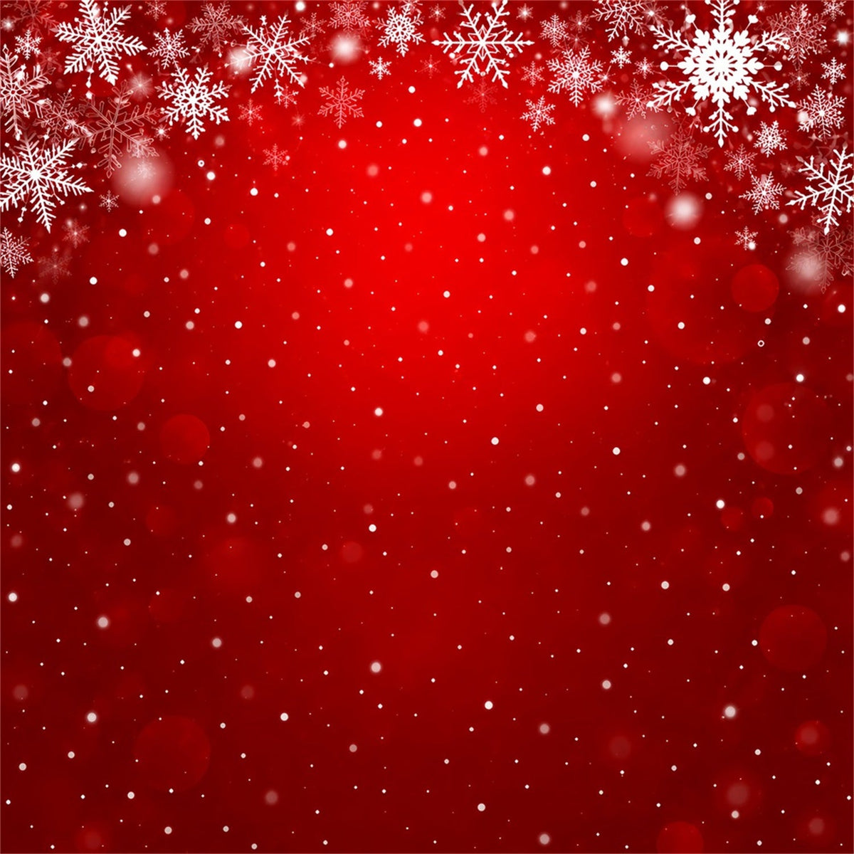 Fond De Noël Motif Flocons Neige Cramoisi Bokeh HQ610-178