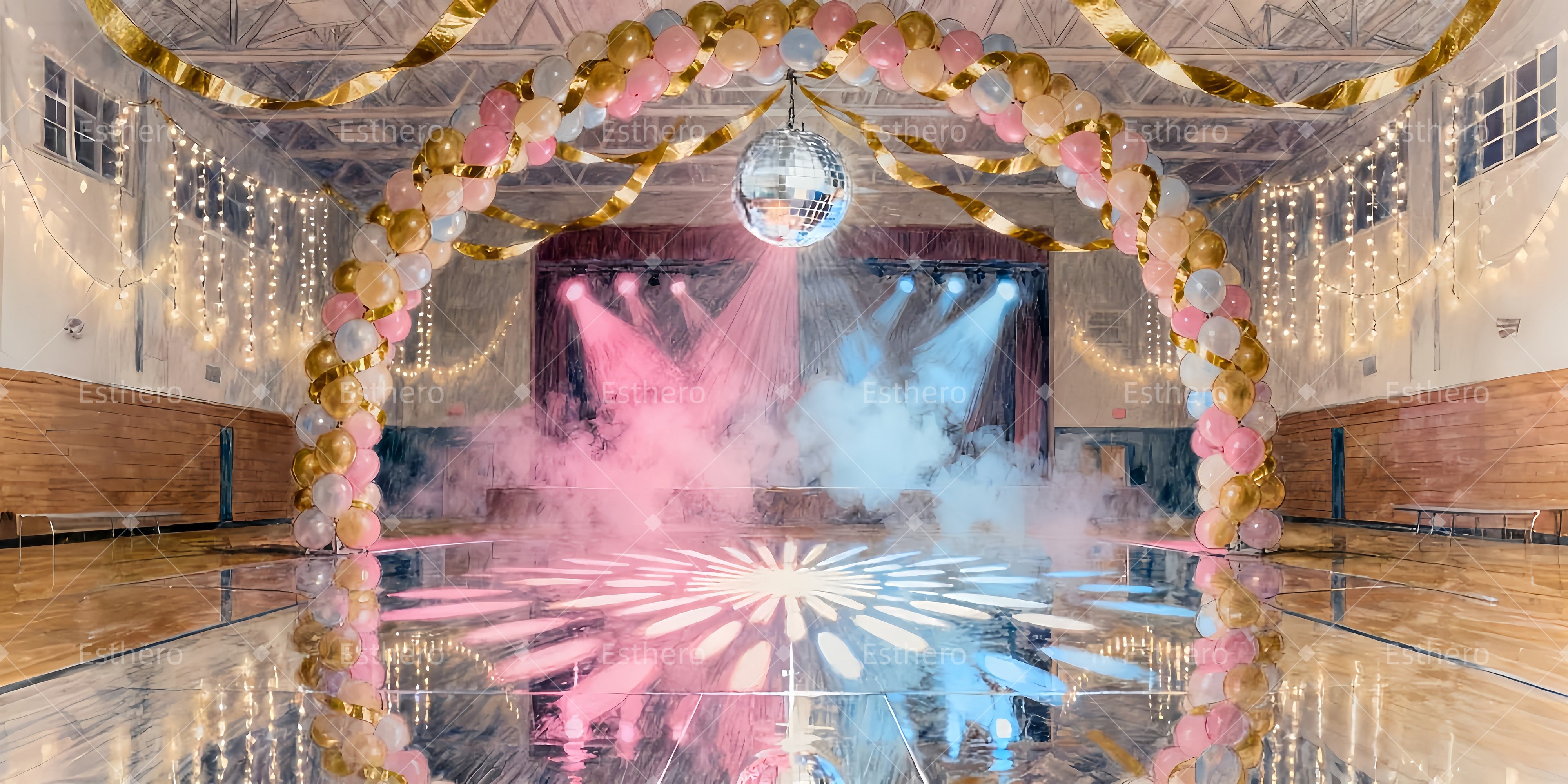 Fond de Scène Nuit de Danse Brumeuse LXX510-T14