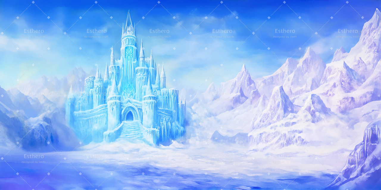 Fond de Scène Personnalisé Glace Château CSH59-T45