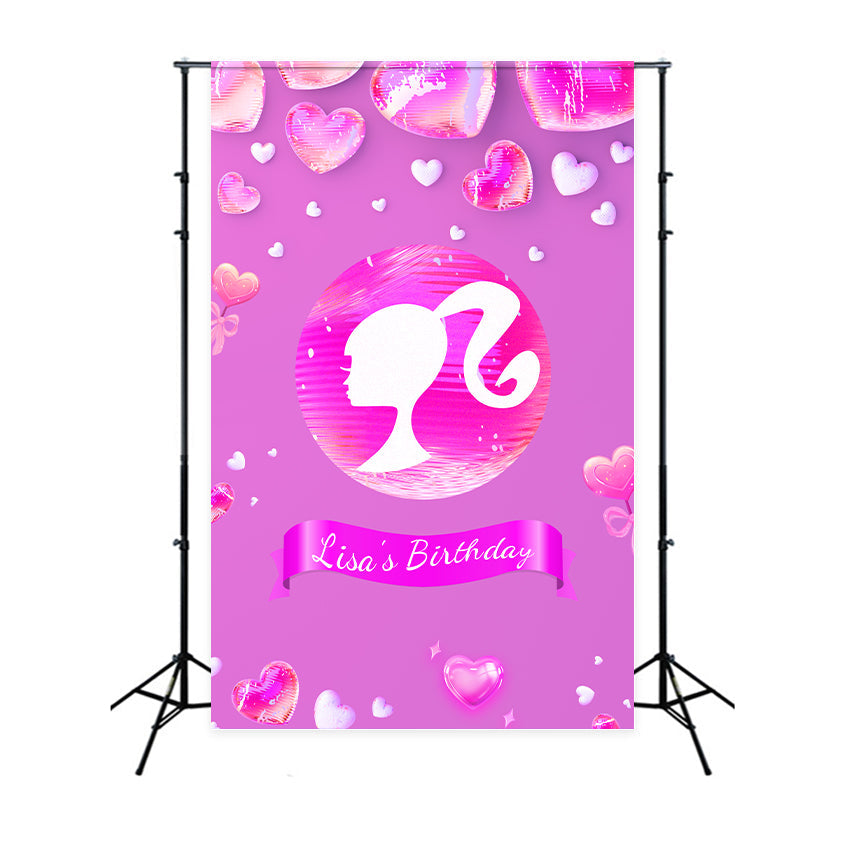 Toile de fond Anniversaire Personnalisable Poupée de Mode Événement Lisa LXX1-214