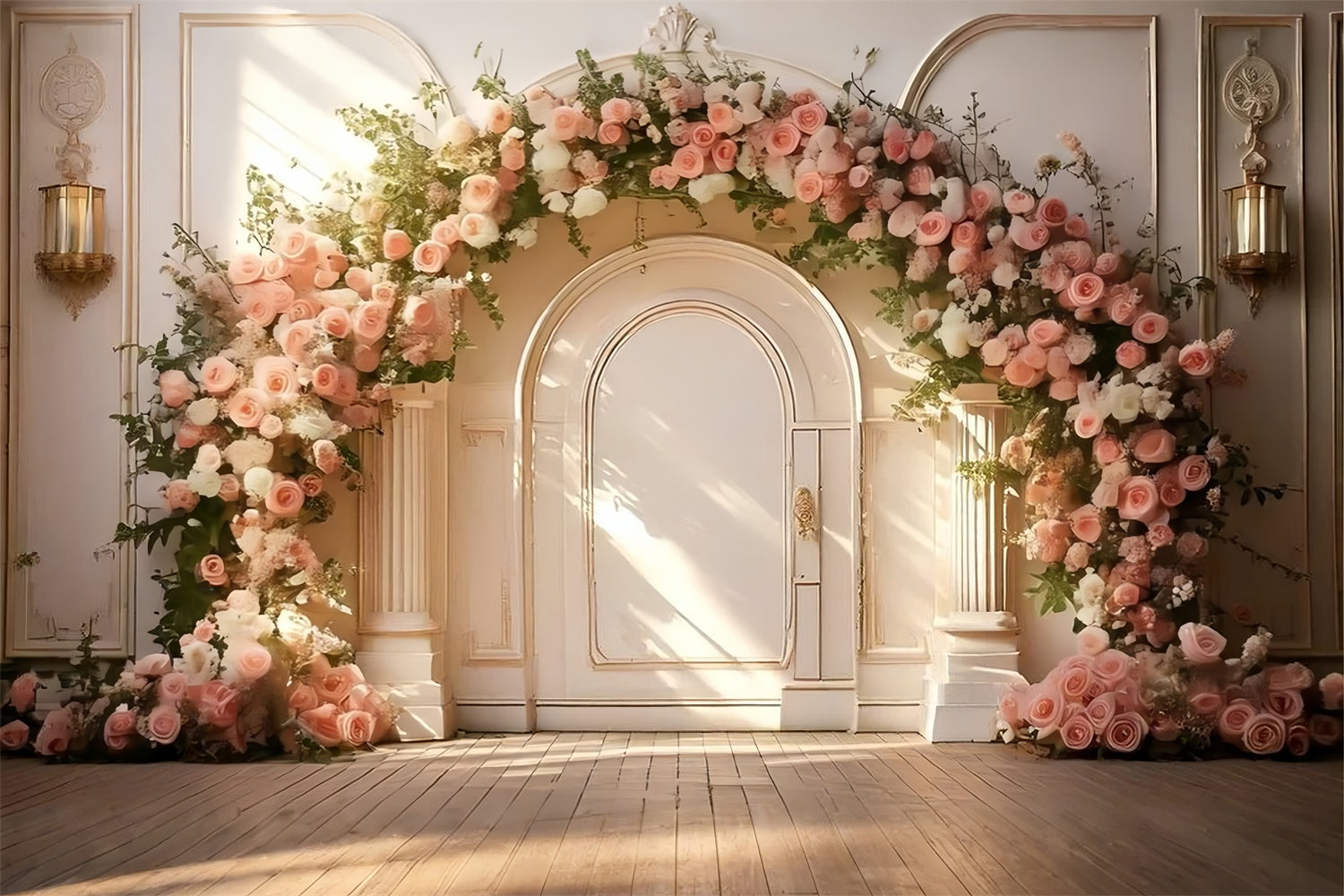 Toile de fond Animal de compagnie Douce Arche Florale Blush LXX1-253