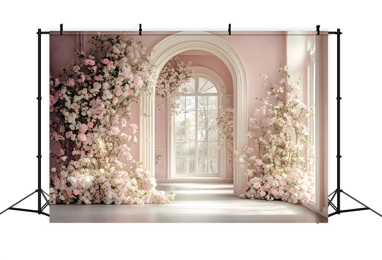 Toile de fond Animal de compagnie Arche Florale Pastel LXX1-254