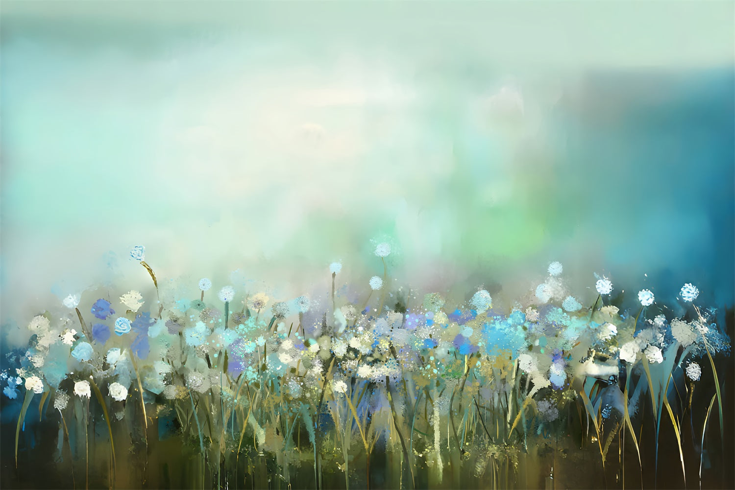 Toile de fond Animal de compagnie Prairie de Fleurs Sauvages LXX1-299