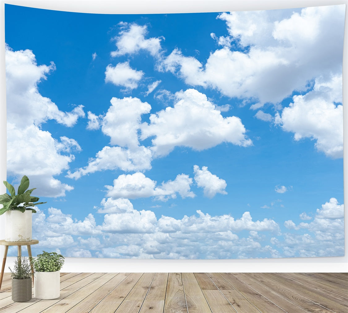 Toile de fond Nuage Ciel Expansif Nuages Cotonneux LXX1-320