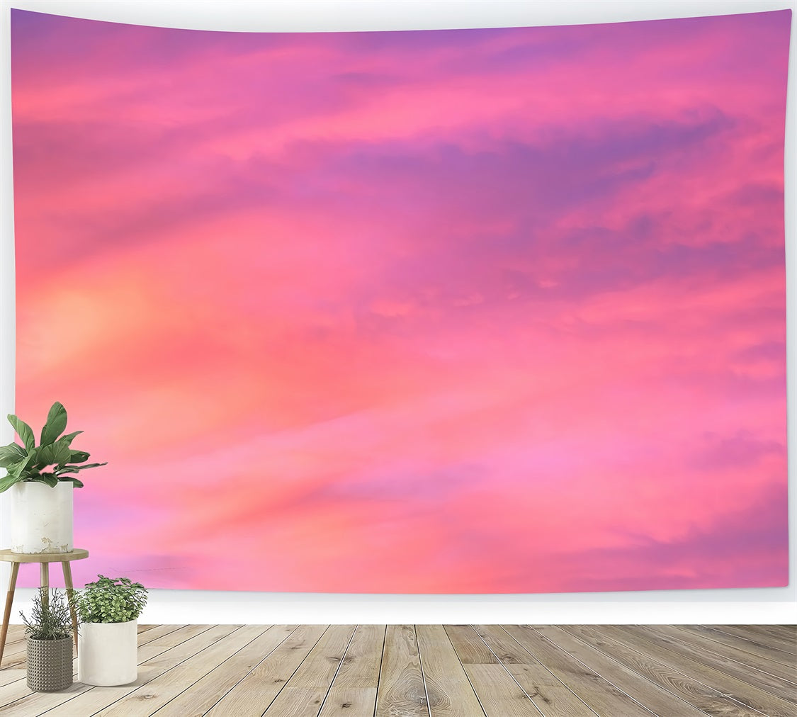 Toile de fond Nuages Ciel Crépusculaire Tranquille LXX1-323