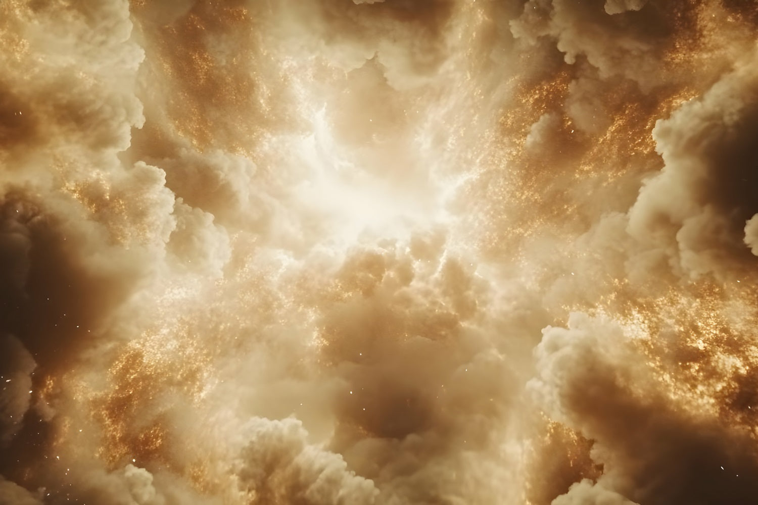 Toile de fond Nuage Magique Lumière Dorée LXX1-325