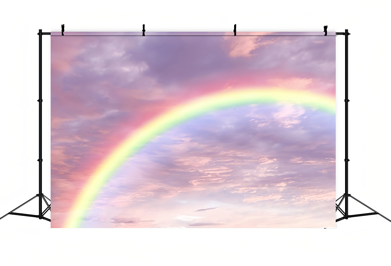 Toile de fond Ciel Romantique Arc-en-ciel Nuages Pastels LXX1-328