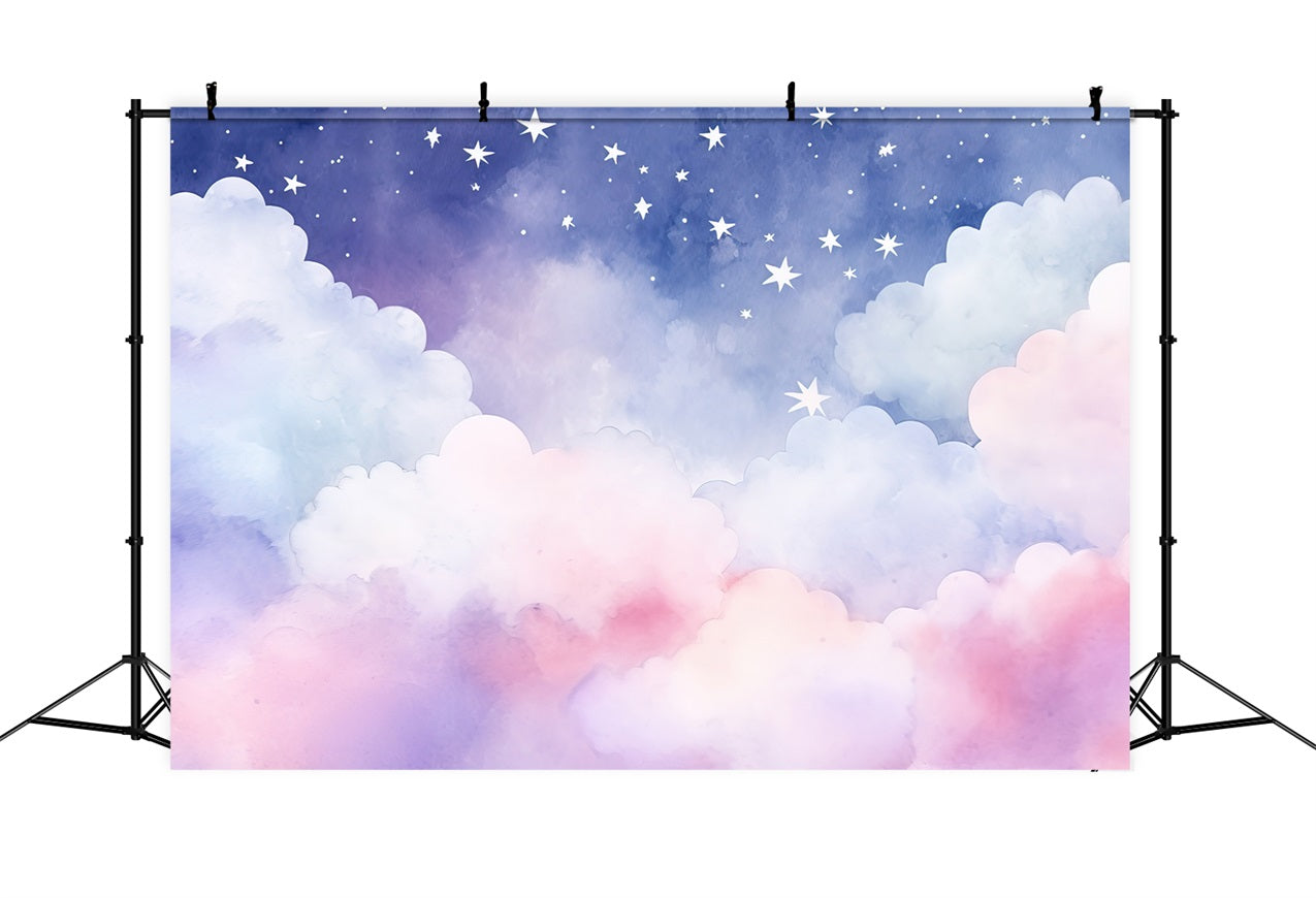 Toile de fond Ciel Nuages Nocturnes Pastels Rêveurs LXX1-329