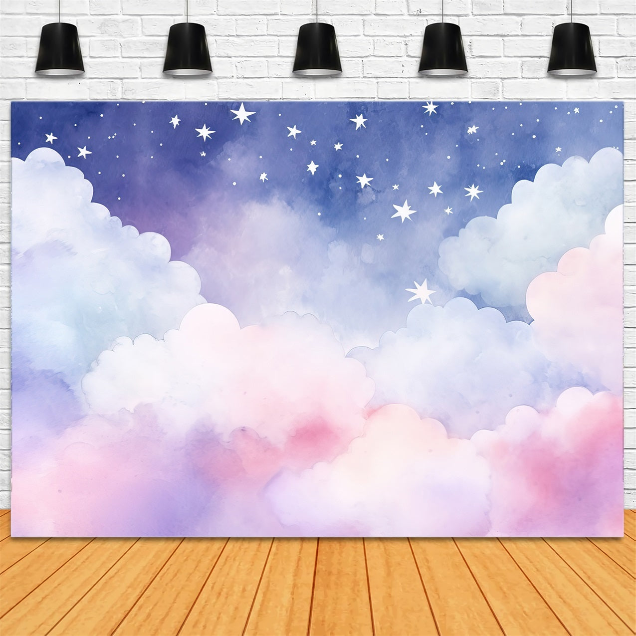 Toile de fond Ciel Nuages Nocturnes Pastels Rêveurs LXX1-329