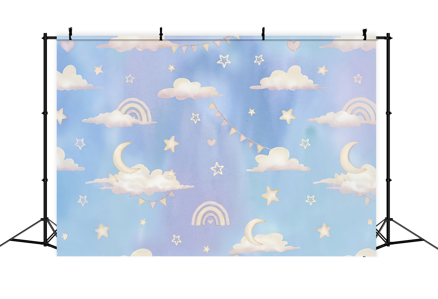 Toile de fond Nuages Pastels Nuit Étoilée LXX1-344