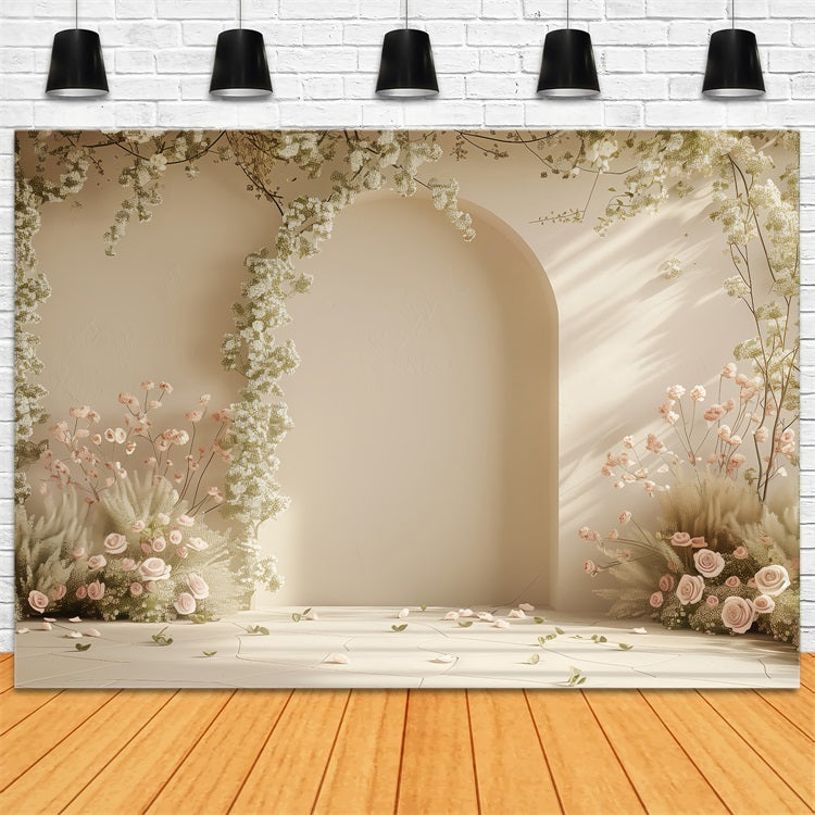 Toile de fond Printemps Arche Fleurie Photographie LXX1-58
