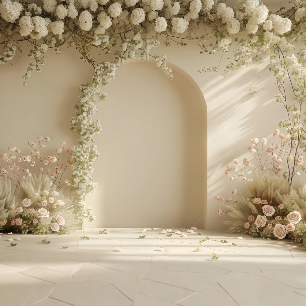 Toile de fond Printemps Arche Fleurie Photographie LXX1-58