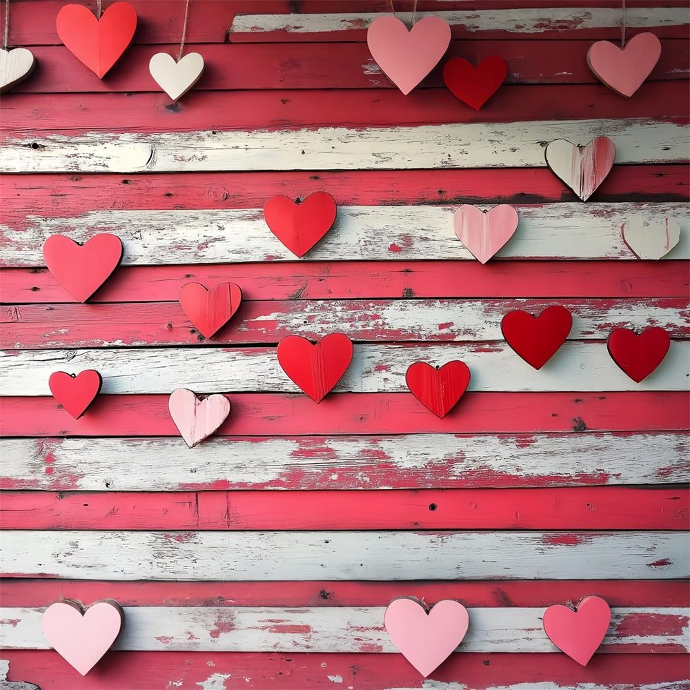 Toile de fond sol bois Vintage bois sculpté en cœur LXX2-242
