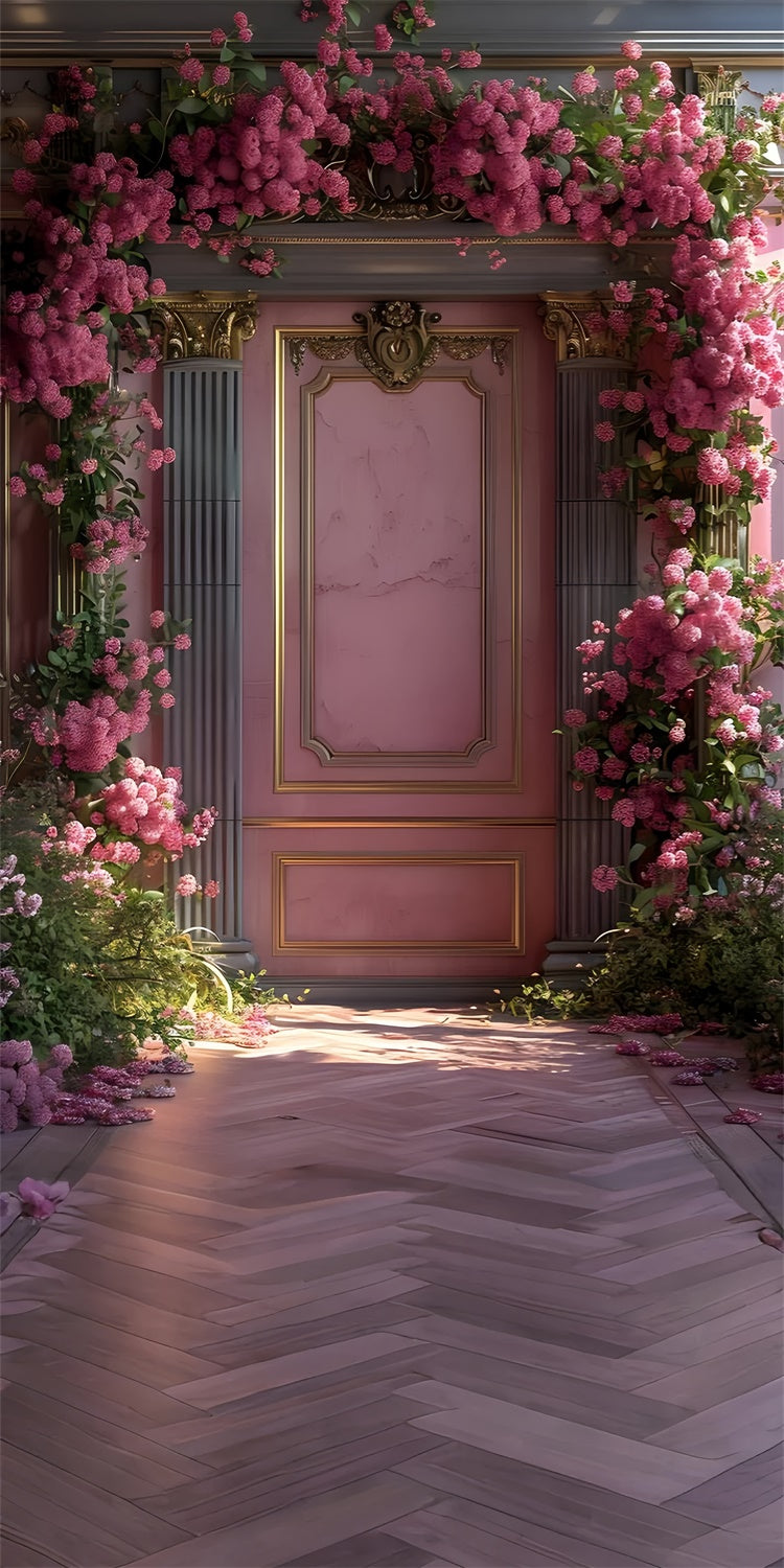 Toile de fond Sweep Beaux-Arts Élégance Vintage Rose Floral LXX2-259