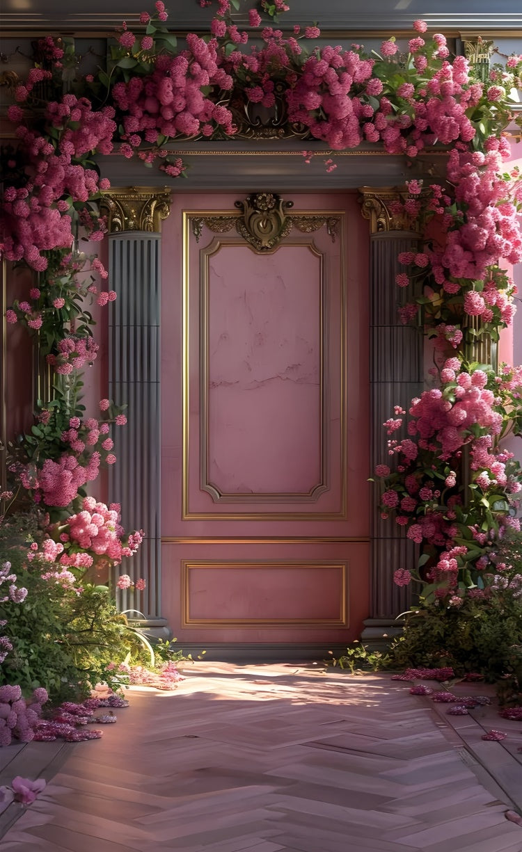 Toile de fond Sweep Beaux-Arts Élégance Vintage Rose Floral LXX2-259