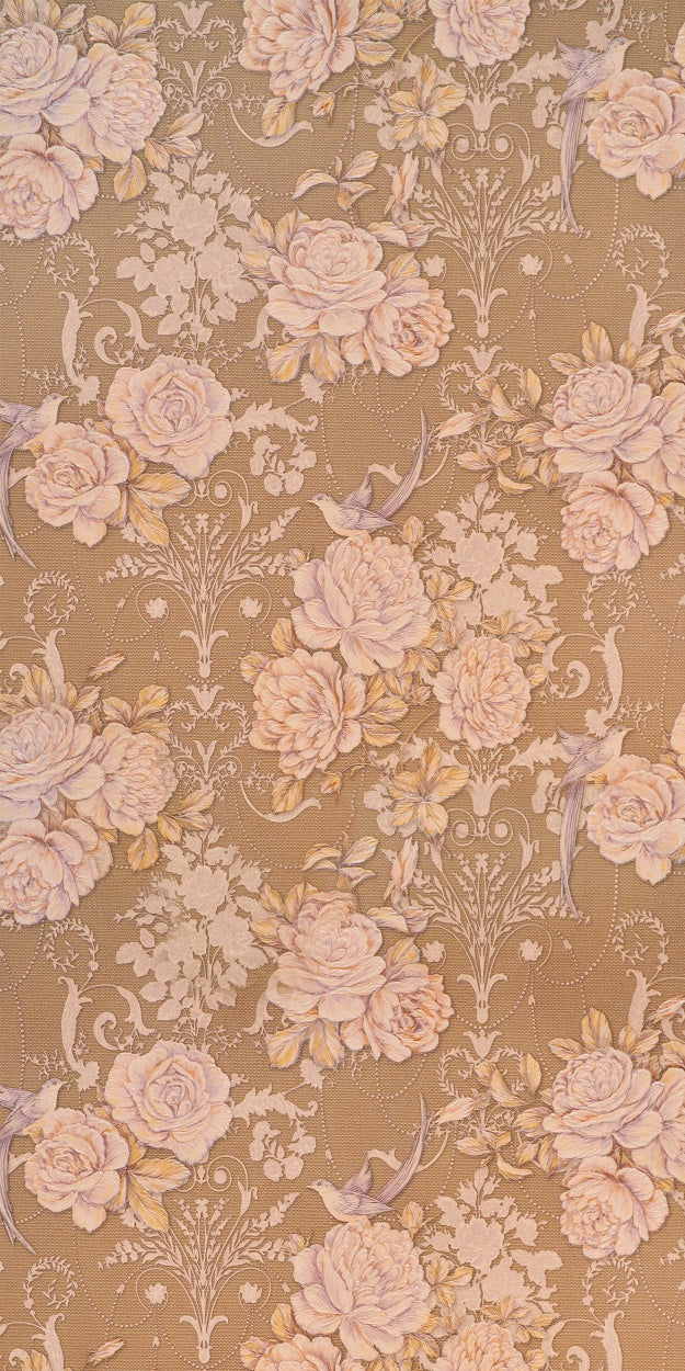 Toile de fond Sweep Beaux-Arts Floral Vintage Beige Doux LXX2-270