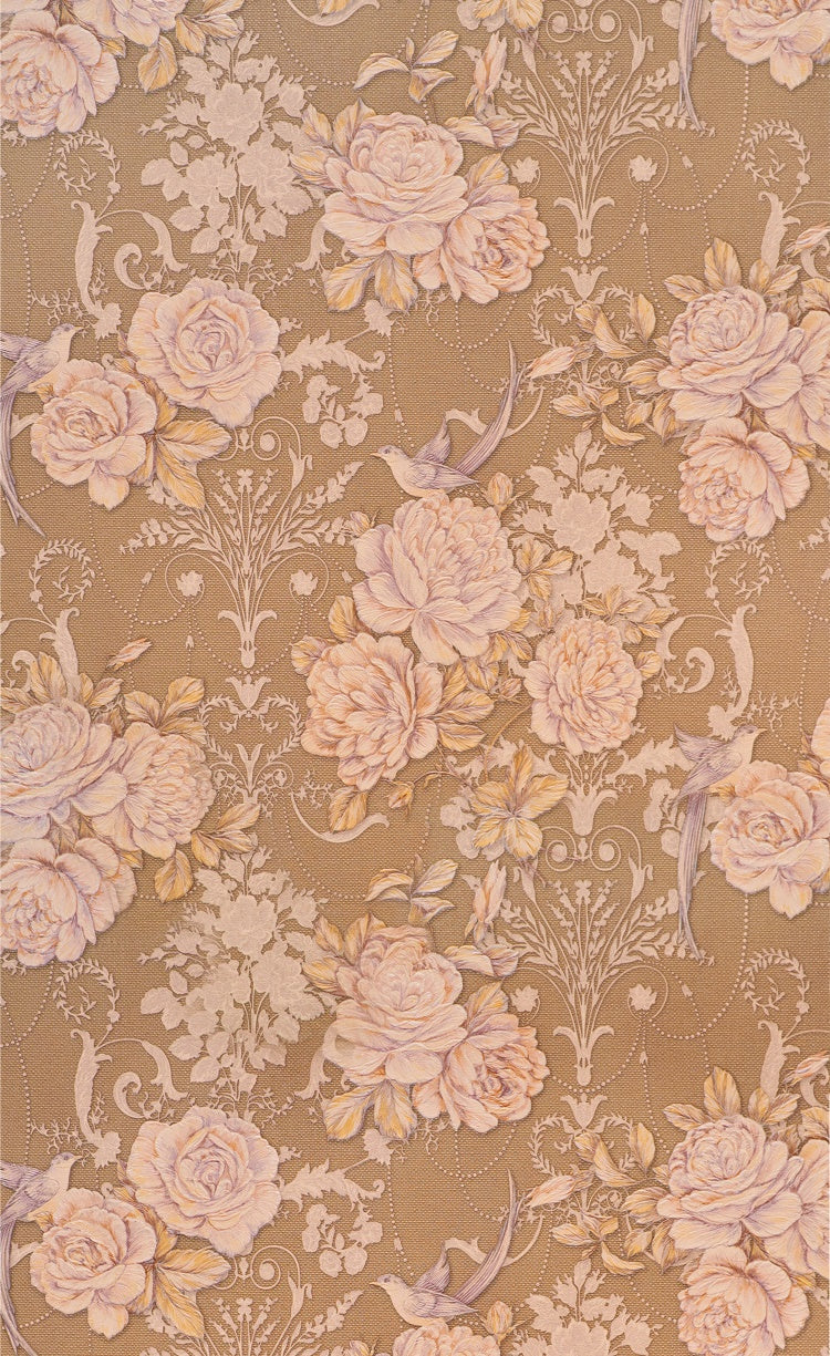 Toile de fond Sweep Beaux-Arts Floral Vintage Beige Doux LXX2-270