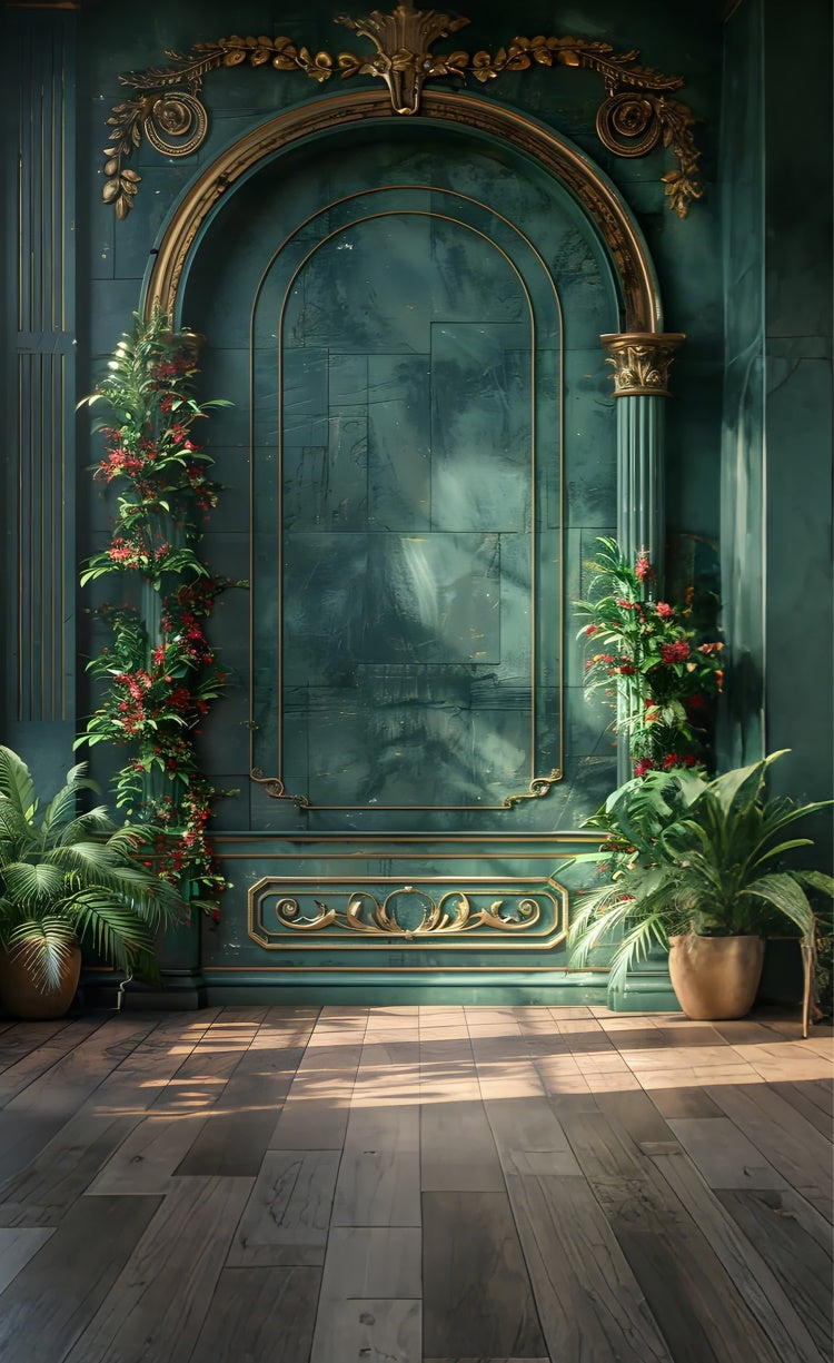 Toile de fond Sweep Fête des Mères Élégance Gothique Arche Florale LXX2-280