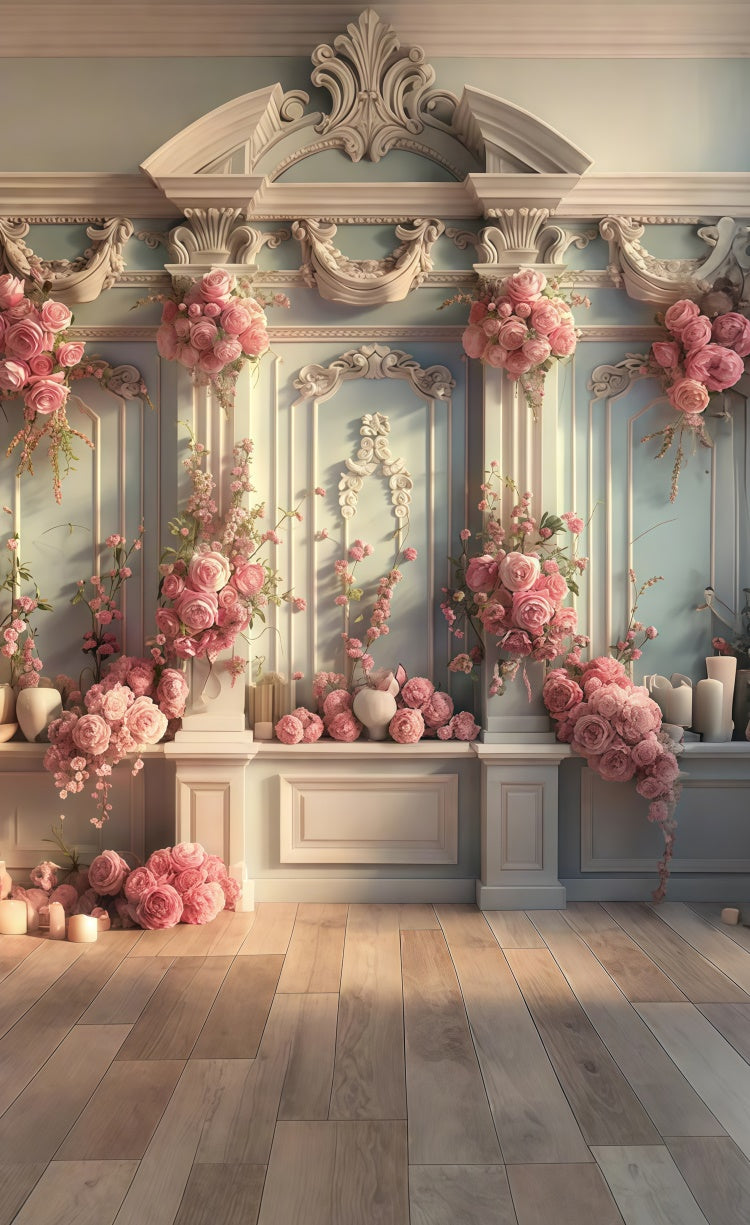 Toile de fond Sweep Photo Florale Décor Roses Mur Orné LXX2-281