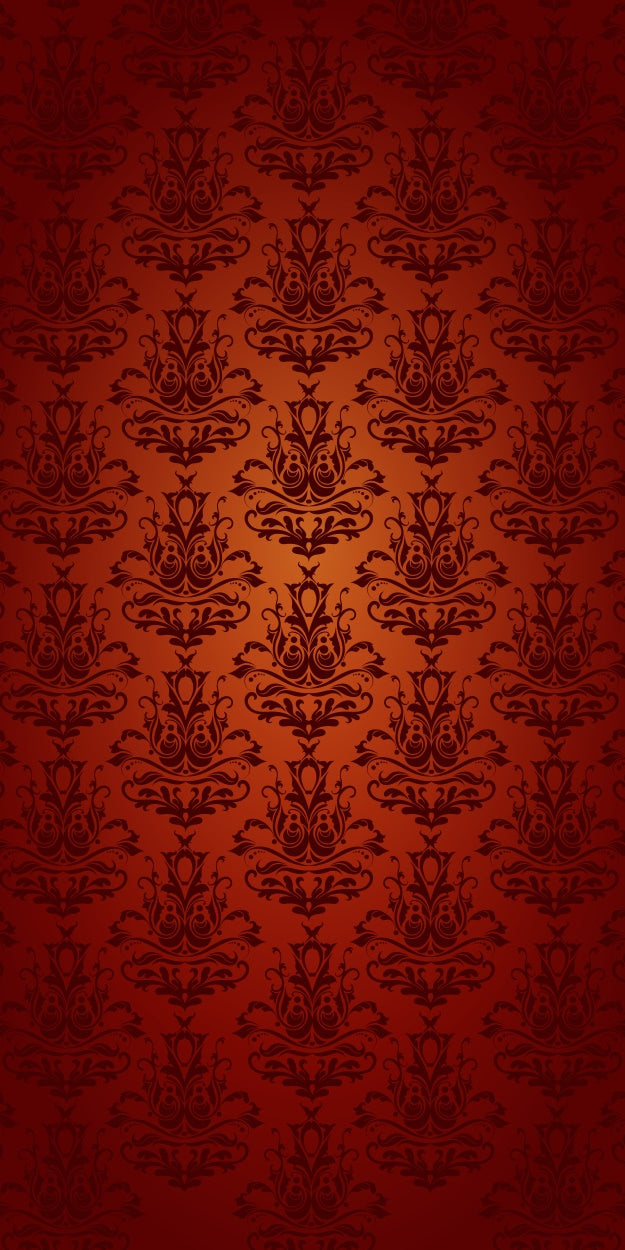 Toile de fond Sweep Damassé Opulent Rouge Baroque Floral LXX2-288