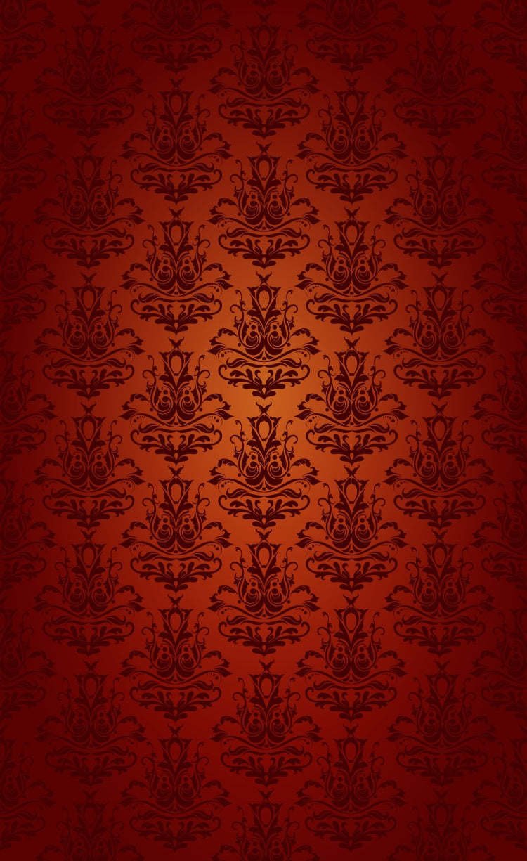 Toile de fond Sweep Damassé Opulent Rouge Baroque Floral LXX2-288