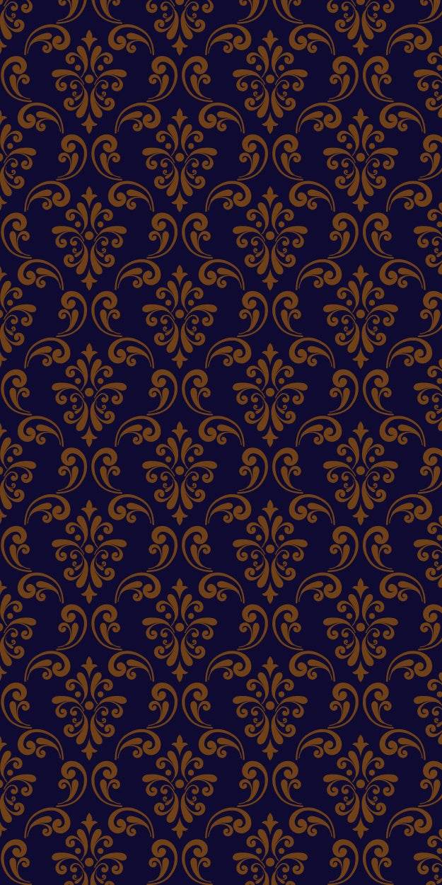 Toile de fond Sweep Photo Damassé Bleu Royal Doré LXX2-289