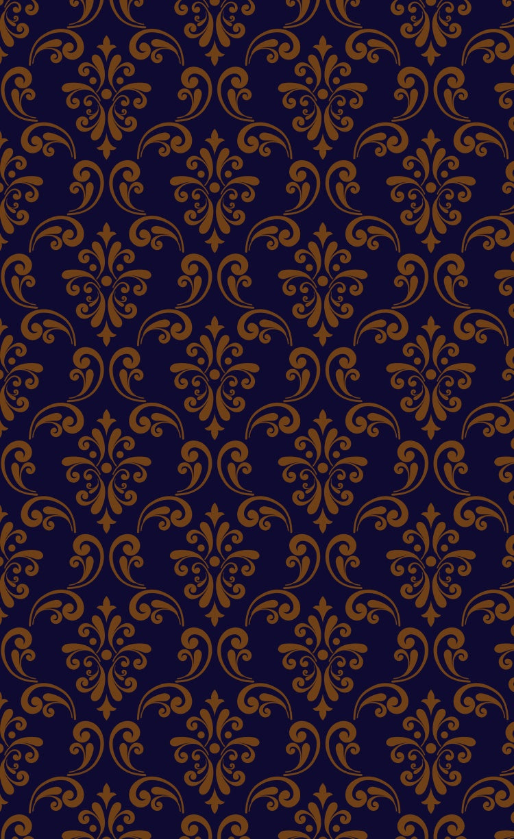 Toile de fond Sweep Photo Damassé Bleu Royal Doré LXX2-289