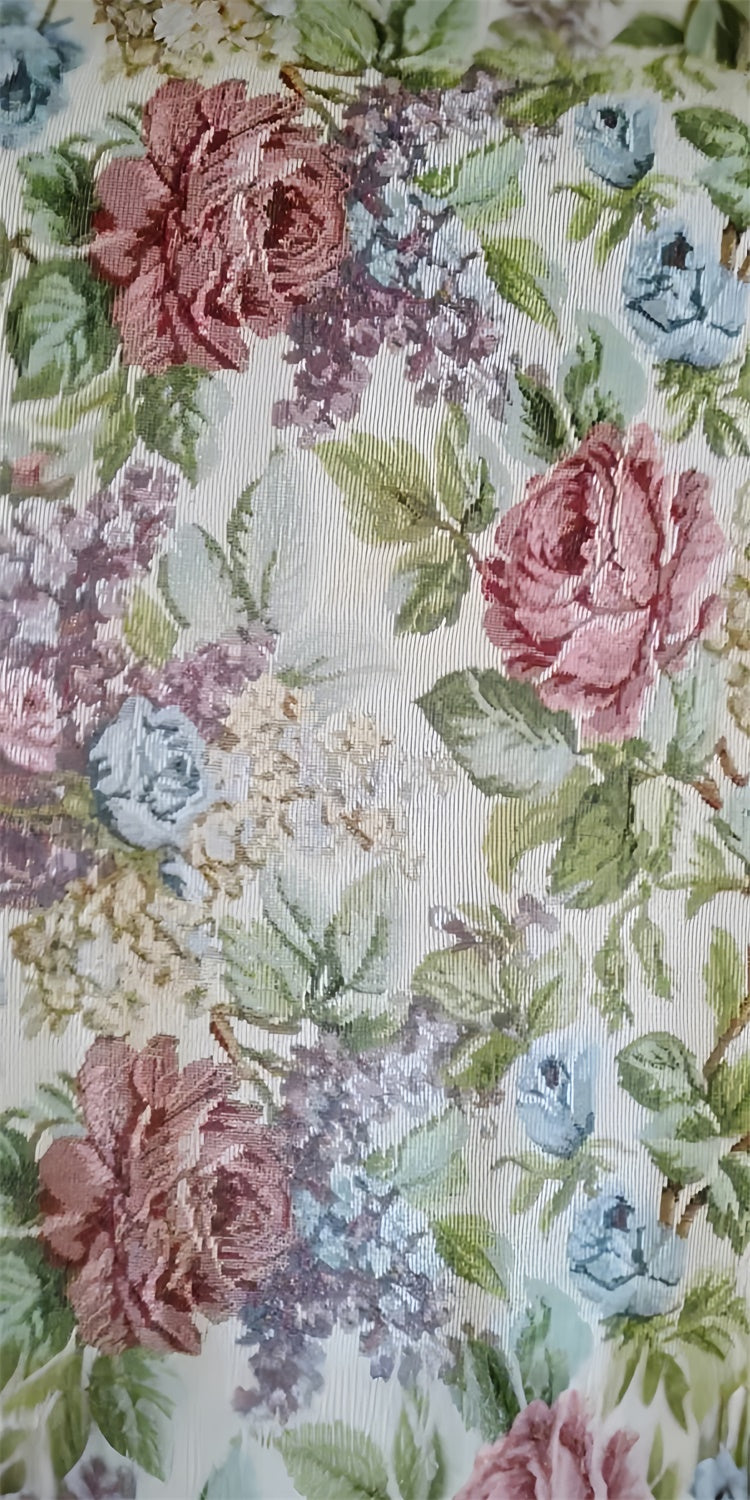 Toile de fond Sweep Photo Florale Rose Brodée Chic LXX2-292