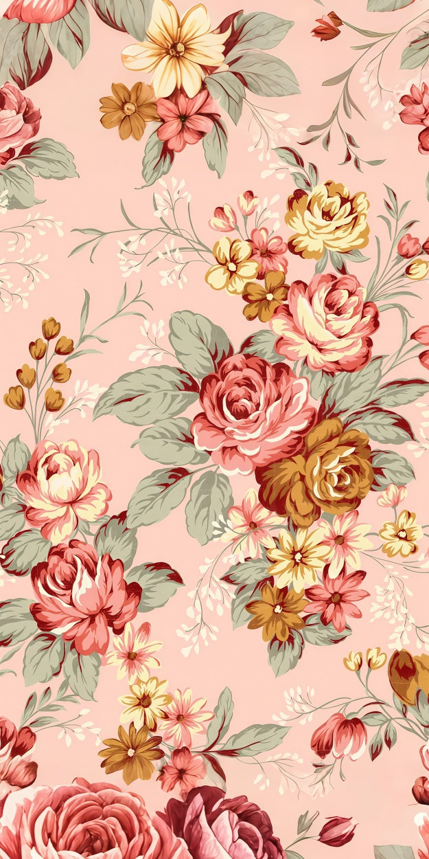 Toile de fond Sweep Photo Fleurie Pastel Floral Vintage Rose LXX2-293