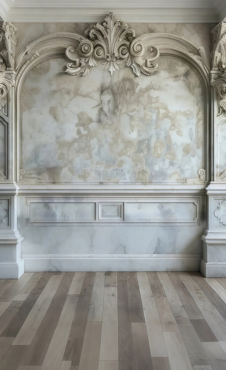 Toile de fond Sweep Mur Vintage Opulent Mur Sculpté en Marbre LXX2-294