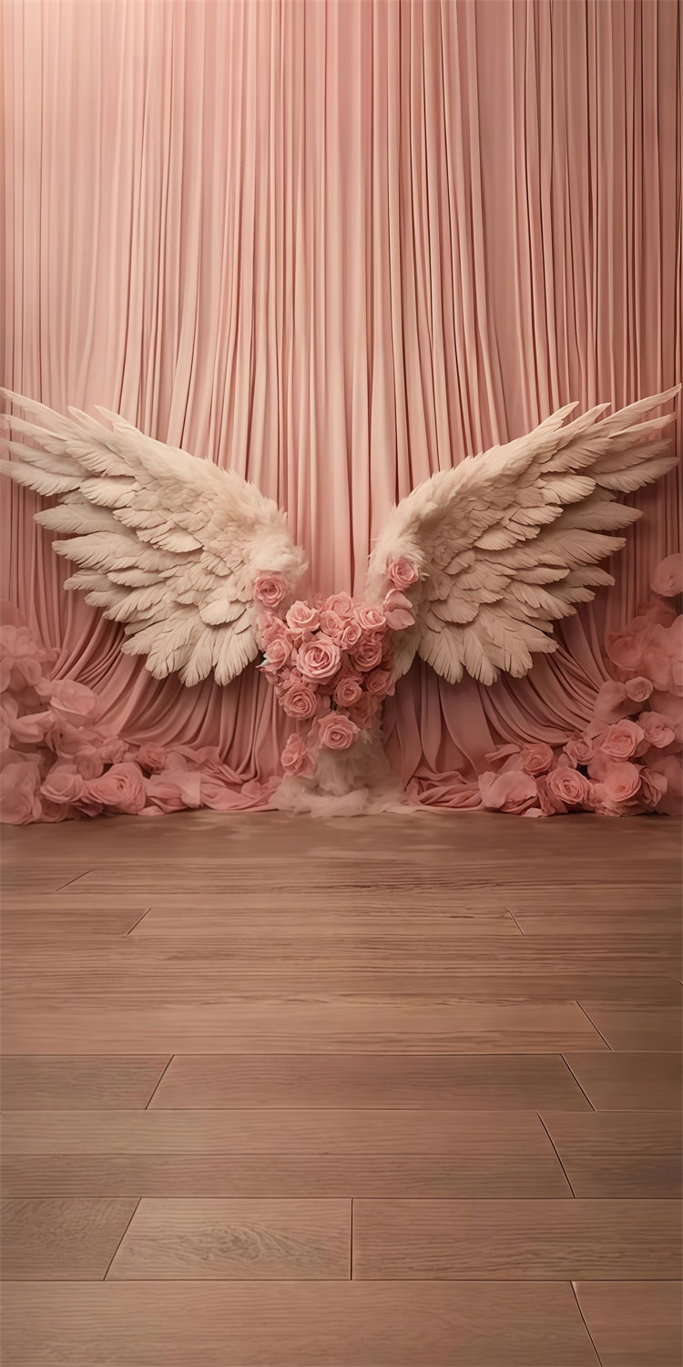 Toile de fond Sweep Fête des Mères Ailes d’Ange Roses Romantiques LXX2-296