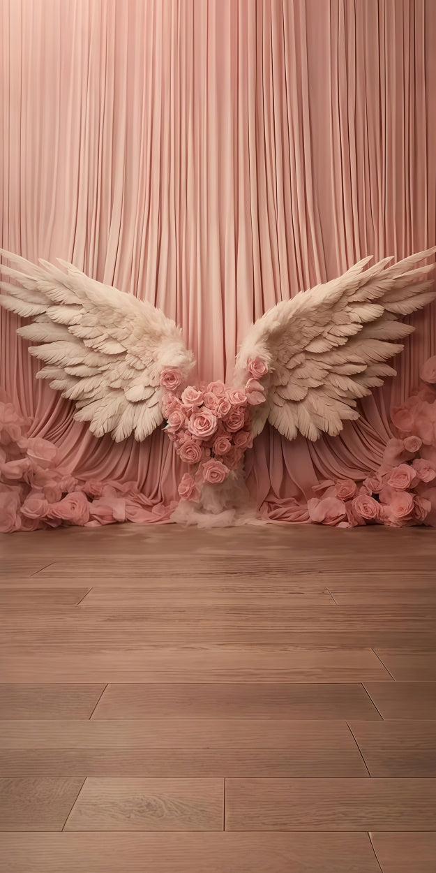 Toile de fond Sweep Fête des Mères Ailes d’Ange Roses Romantiques LXX2-296