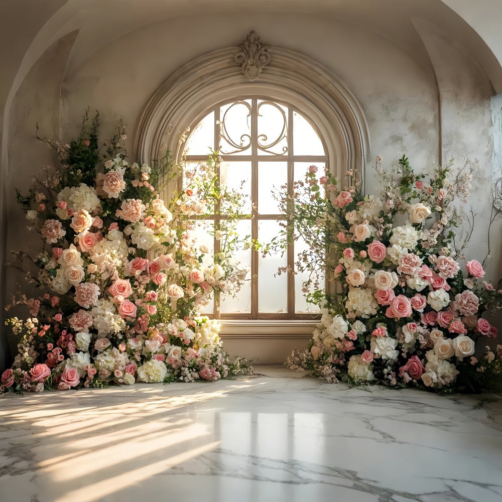 Fond Photo Printemps Fenêtre Belle Rose Rose LXX2-36
