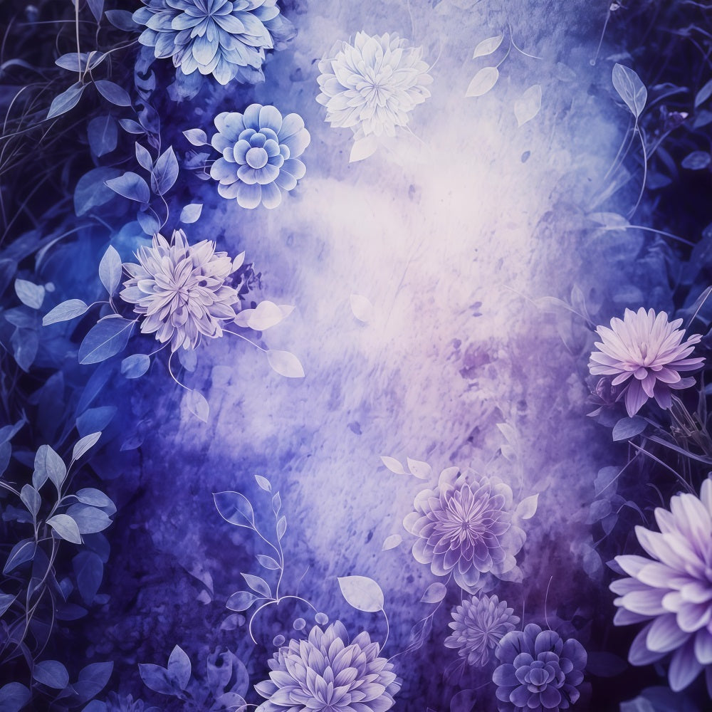 Toile de fond Photo Fête des Mères Texture Florale Violet Profond LXX3-35