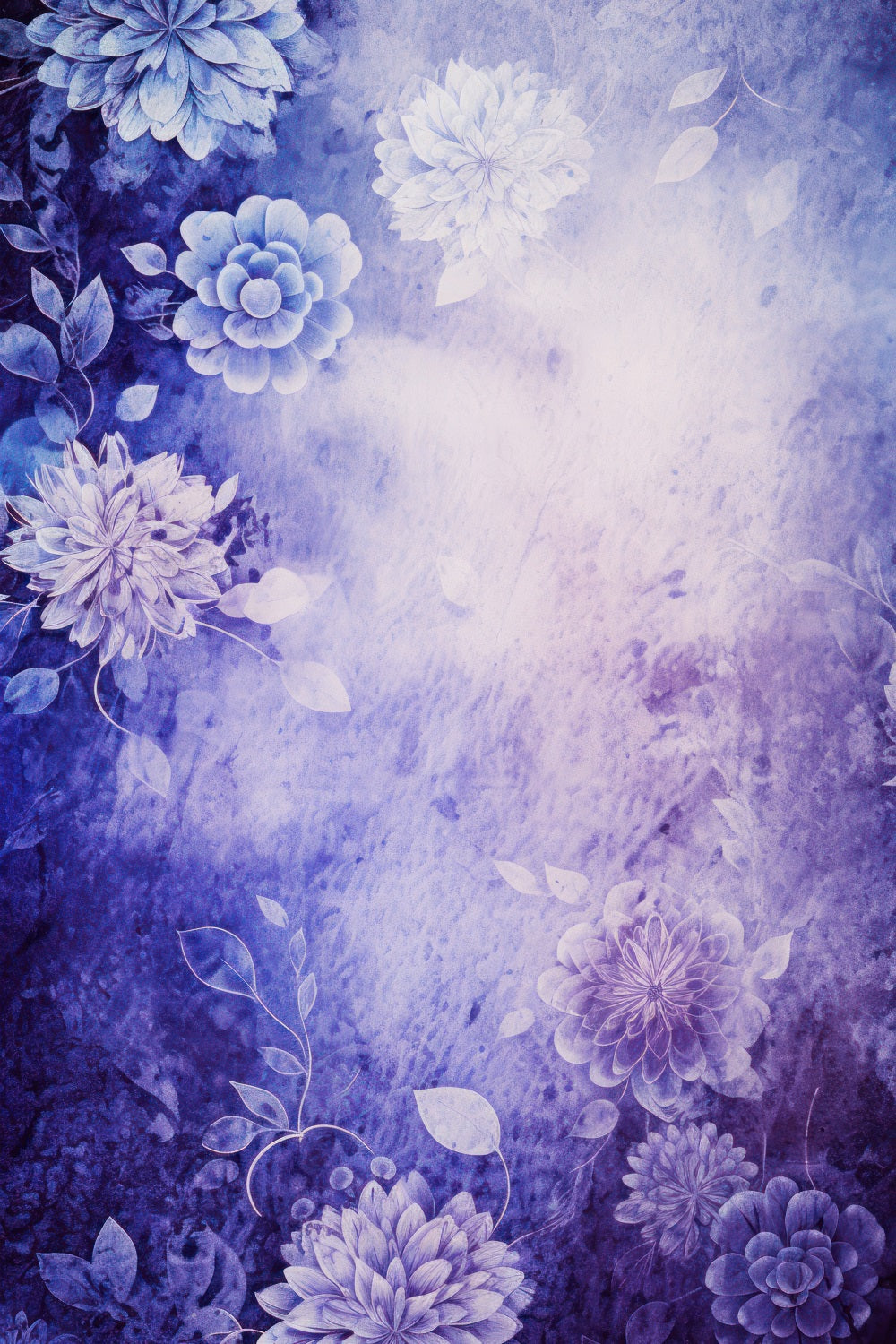 Toile de fond Photo Fête des Mères Texture Florale Violet Profond LXX3-35