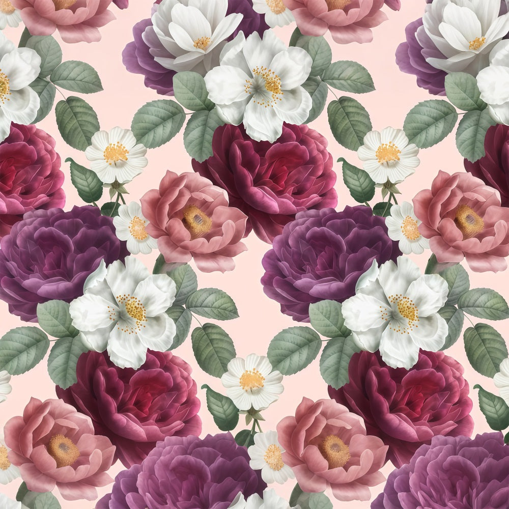 Toile de fond Photographie Fête des Mères Motif Floral Vintage LXX3-39