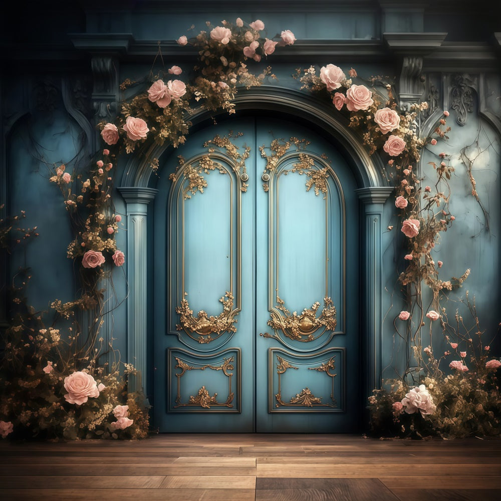 Toile de fond Photo Fête des Mères Entrée Enveloppée de Fleurs LXX3-50