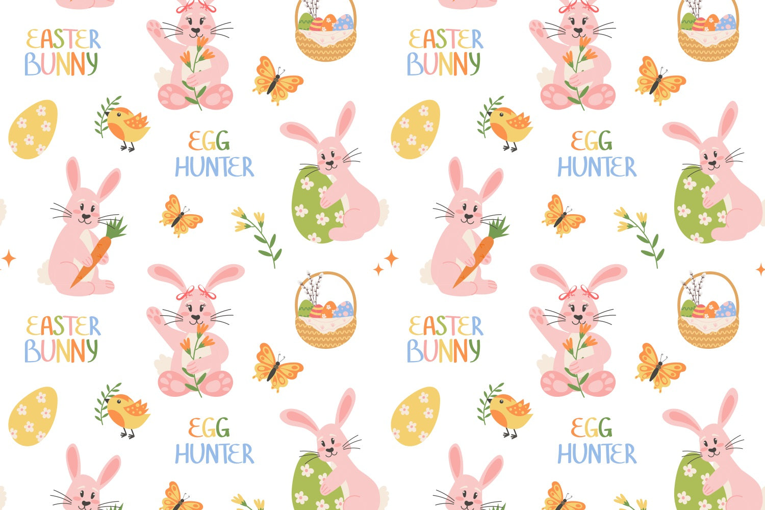 Toile de fond Photo Pâques Lapin Mignon Œuf Personnalisée LXX3-95