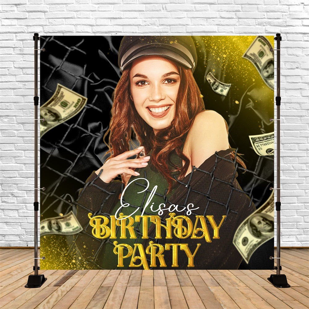 Toile de fond Anniversaire Personnalisé Fête Fortune LXX5-147