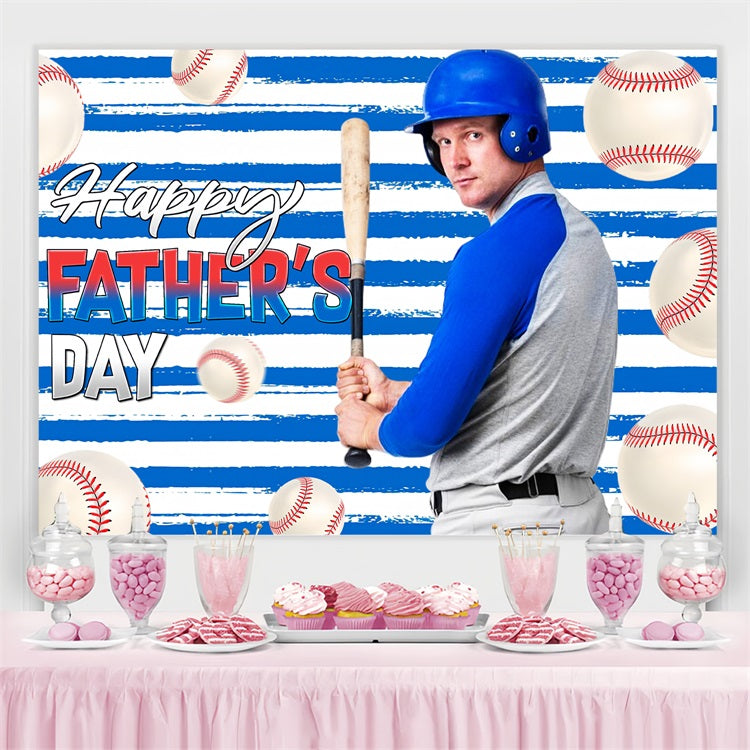 Toile de fond Fête des Pères Idées Thème Joueur de Baseball Personnalisée LXX5-30