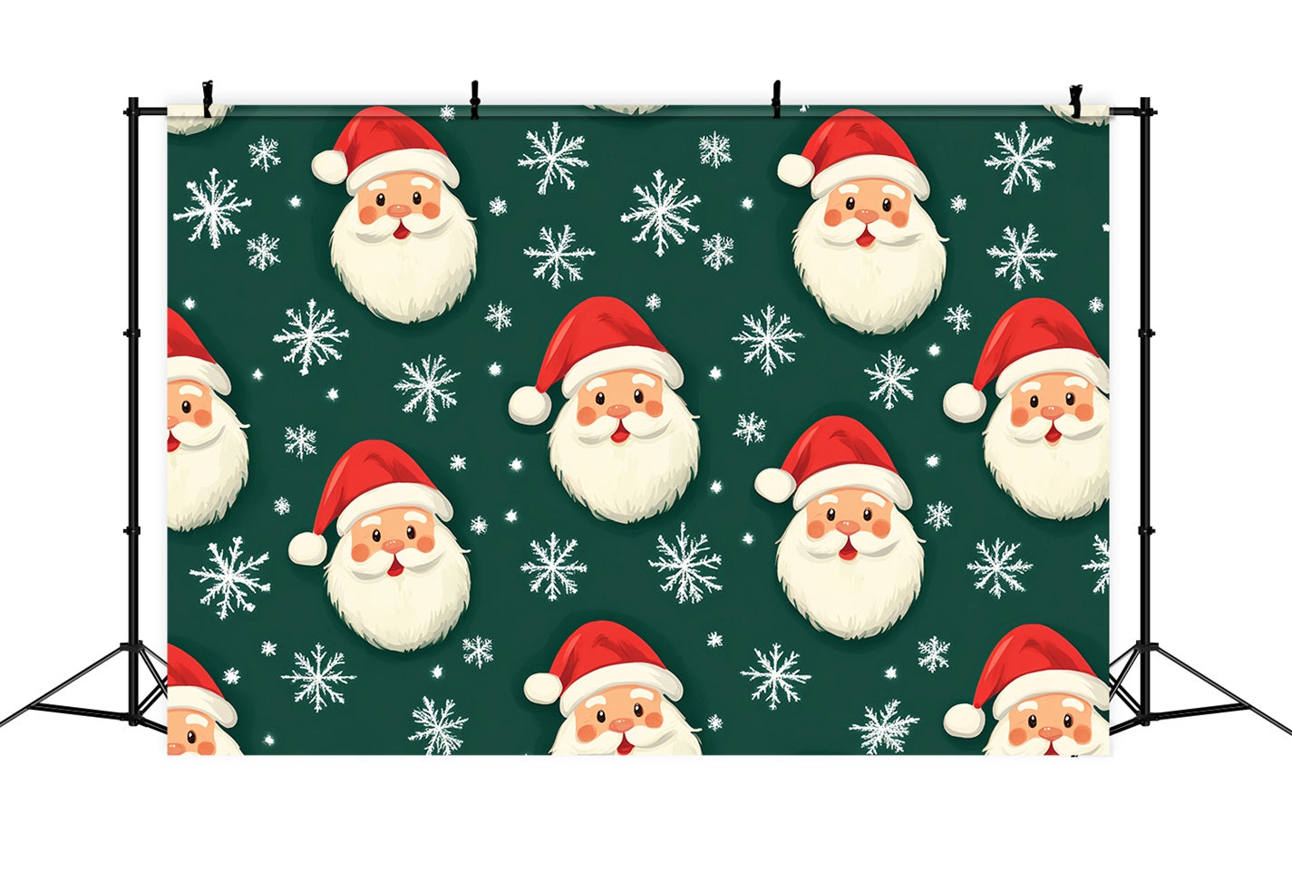 Fond photo flocons de neige Visages du Père Noël Neige Fonds photo hiver LXX510-60