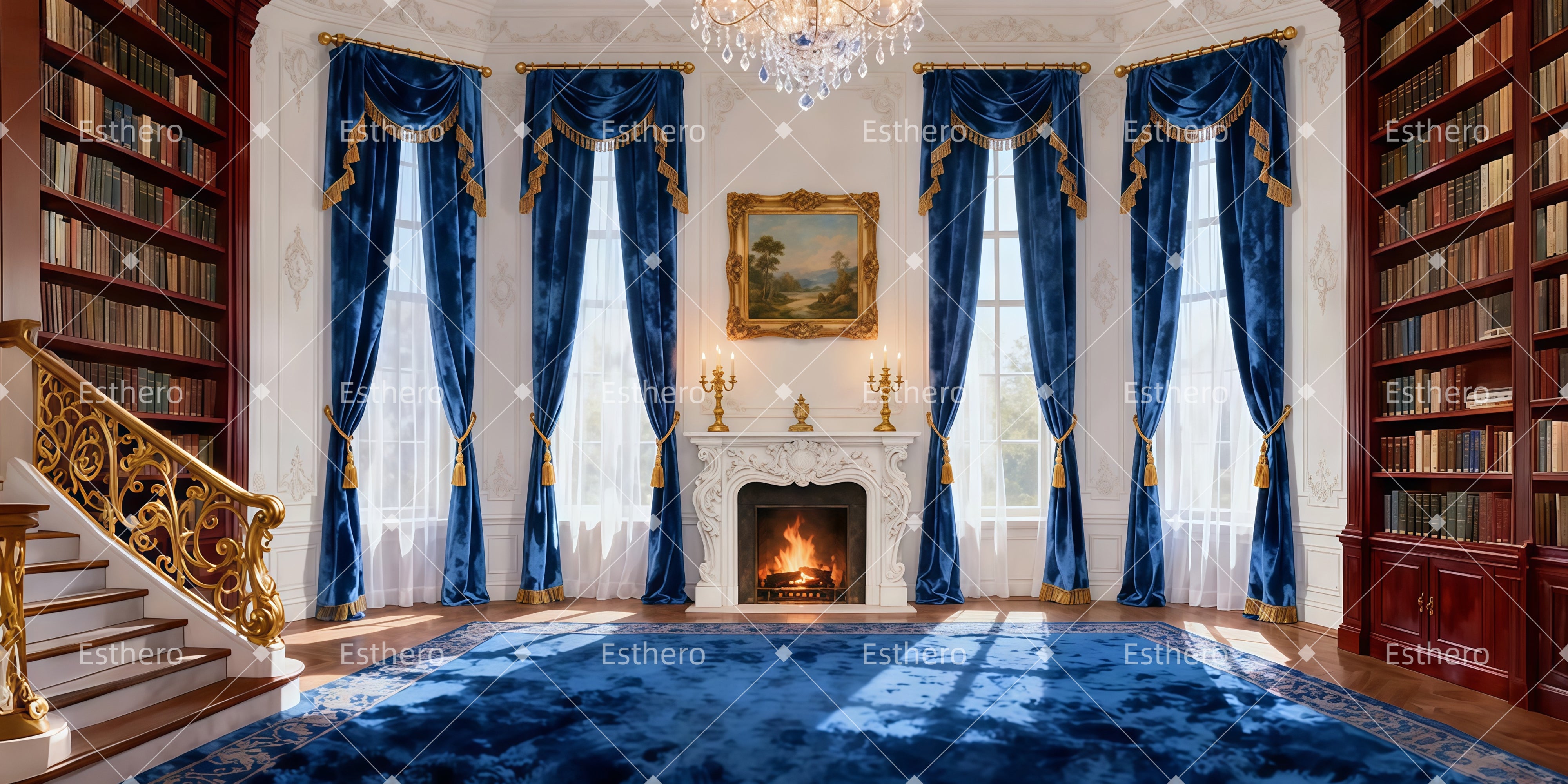 Fond de Scène Grande salle de velours LXX511-T139